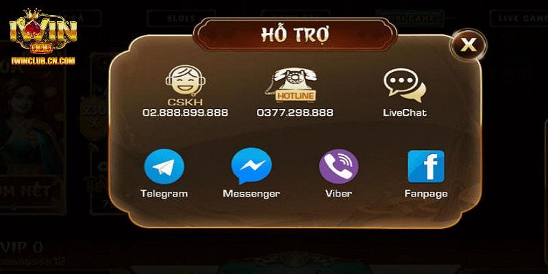 Những hình thức liên hệ IWIN phổ biến nhất Những hình thức liên hệ IWIN phổ biến nhất